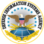 Seal of the Defense Information Systems Agency with a bald eagle in the middle